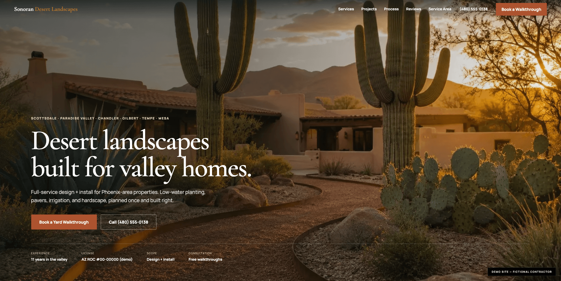 Sonoran Desert Landscapes sample build screenshot